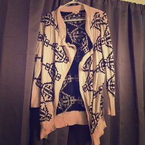 Aztec open sweater
